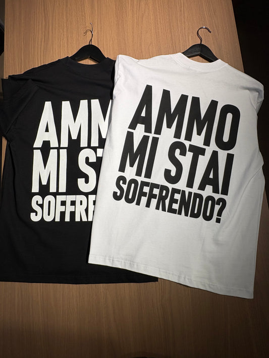 T-shirt uomo con scritta “AMMO”