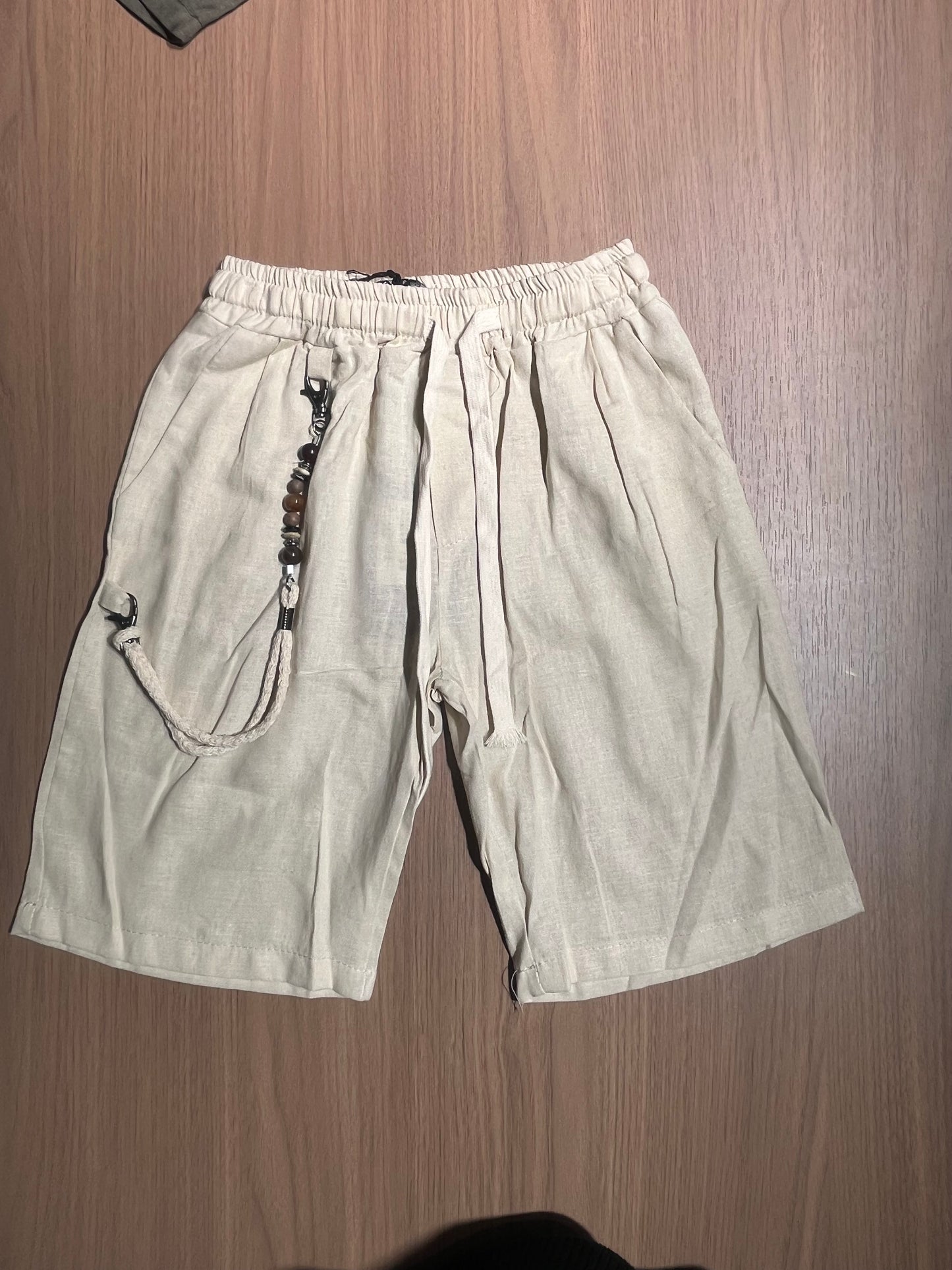 Bermuda bambino in Lino con catenina