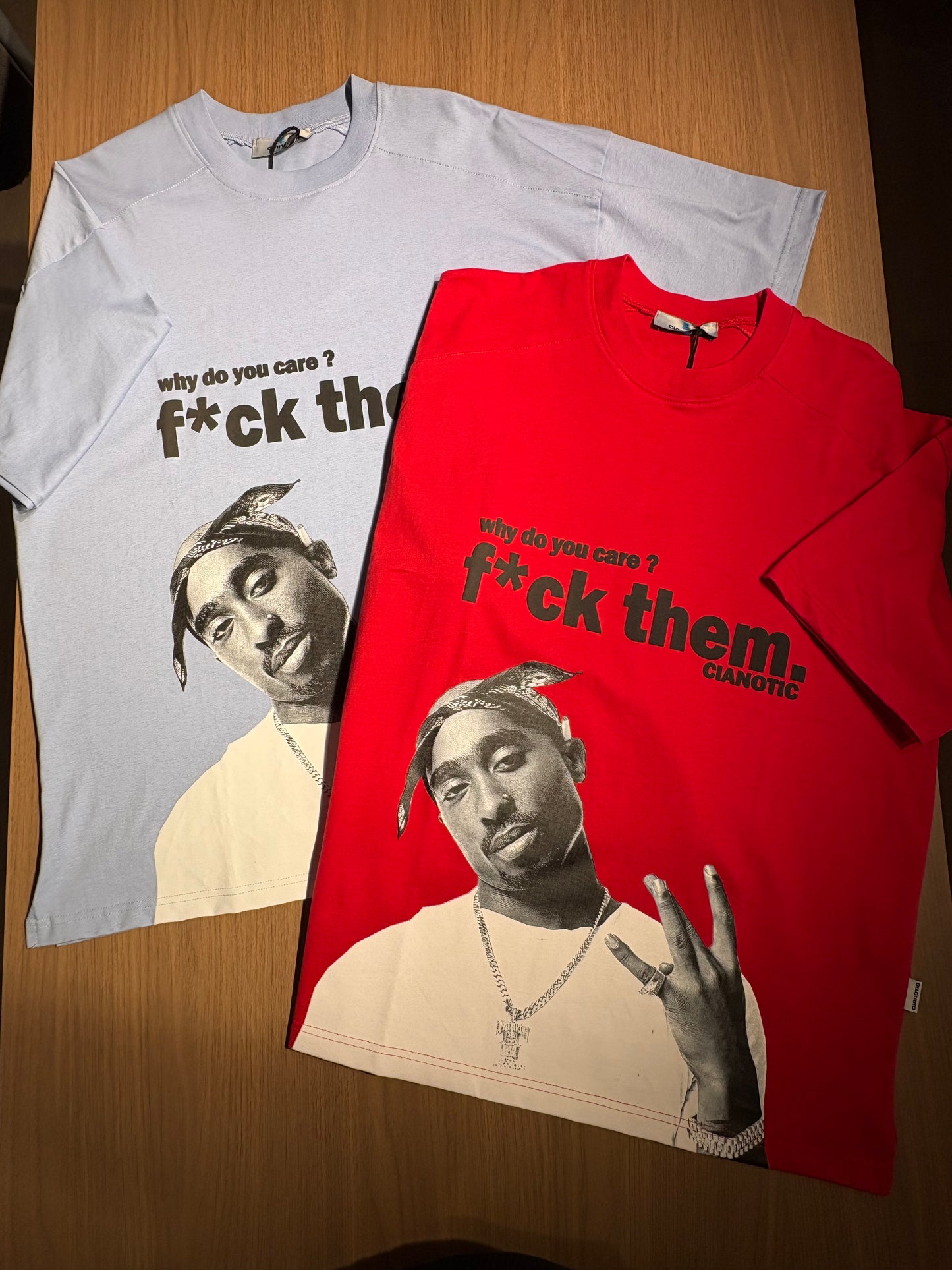 T-shirt Cianotic 2Pac