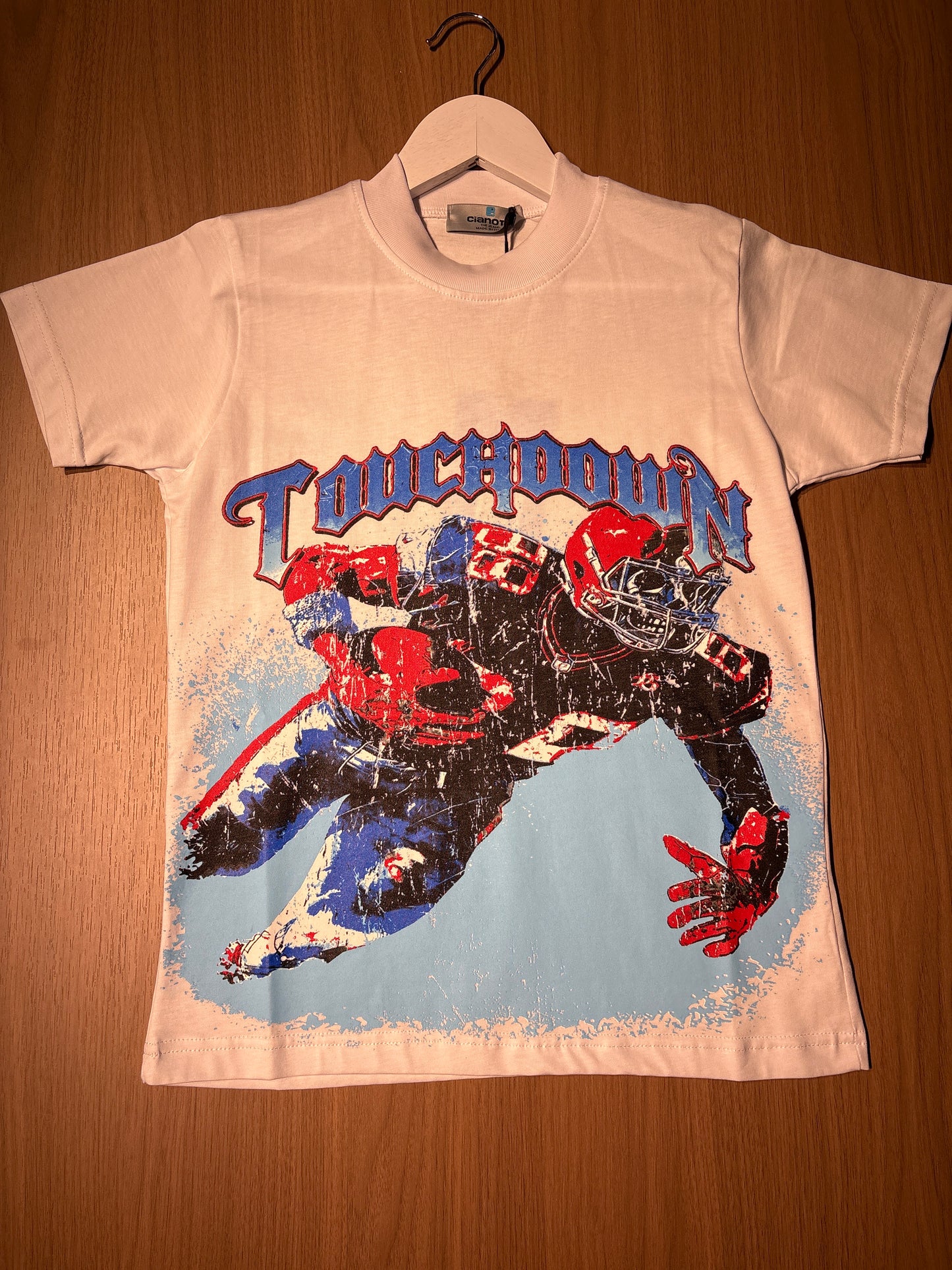 T-shirt Bambino Cianotic “TOUCH DOWN”
