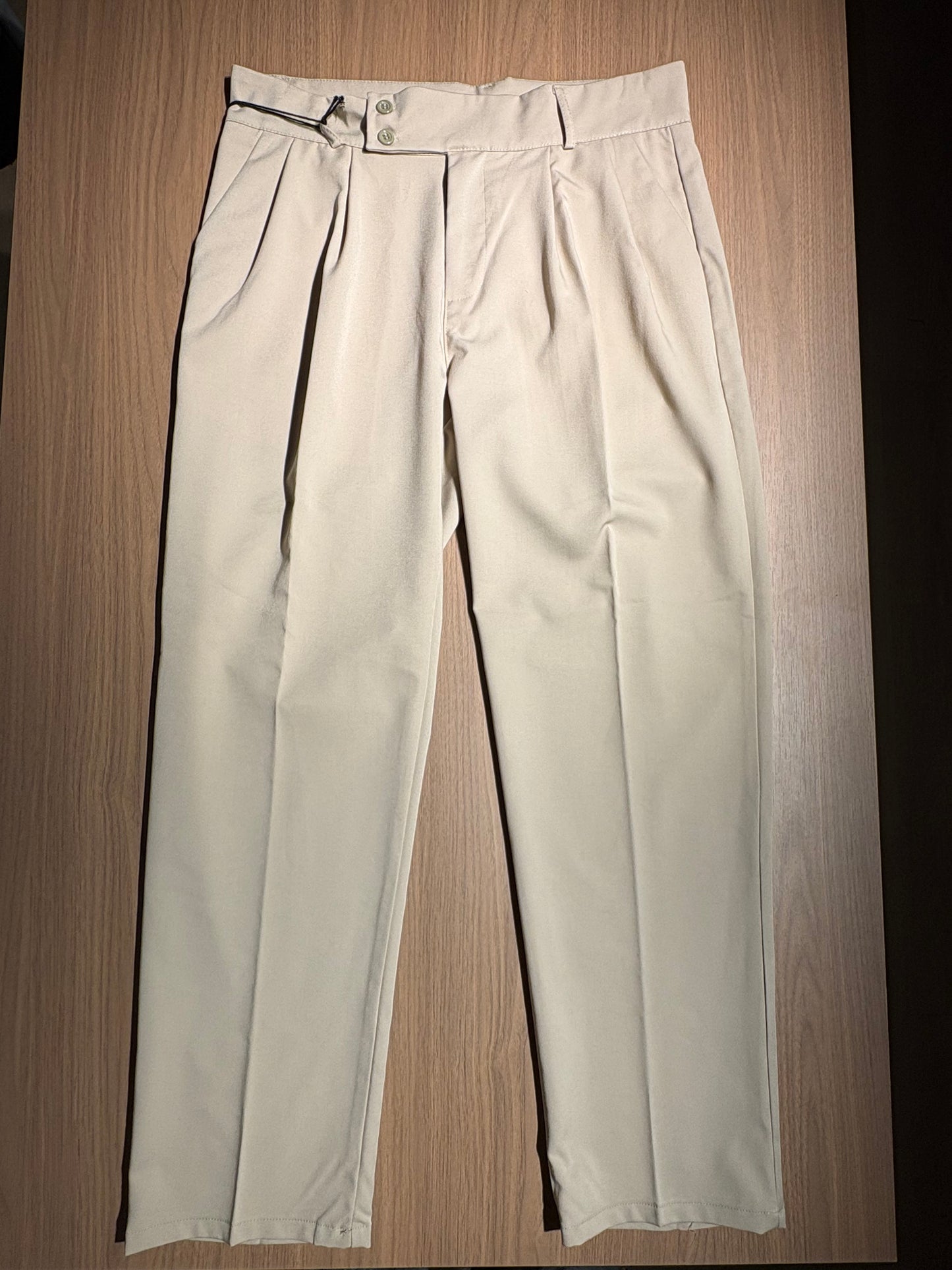 Pantalone Uomo Elegante Vita Alta