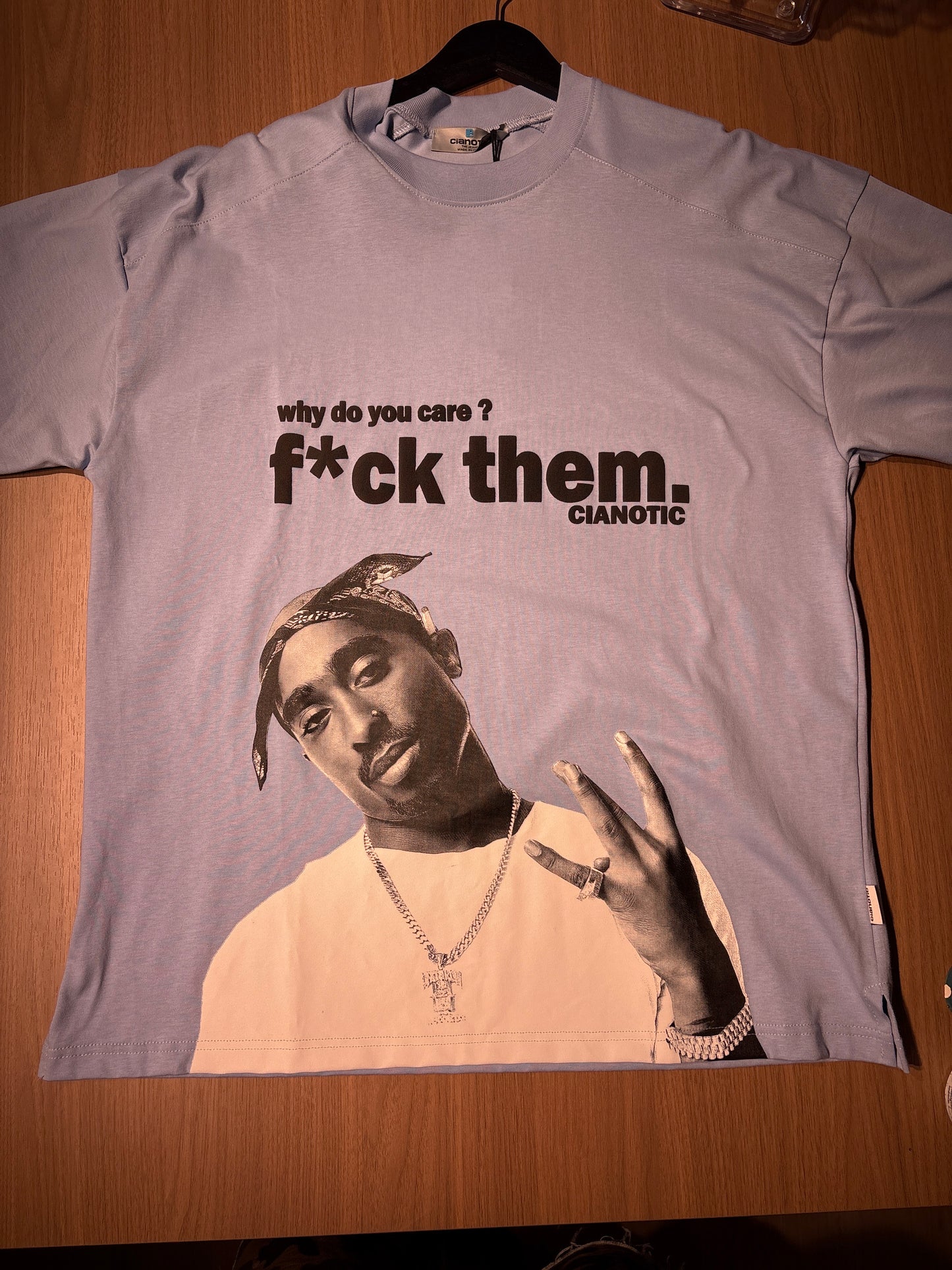 T-shirt Cianotic 2Pac