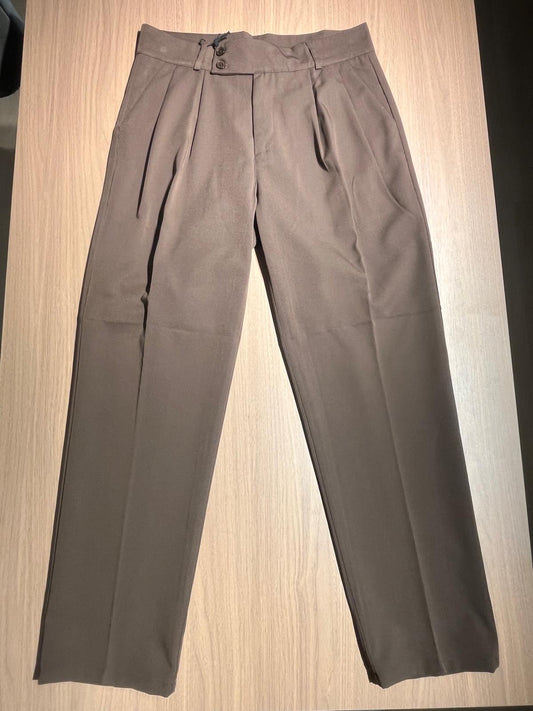 Pantalone Uomo Elegante Vita Alta