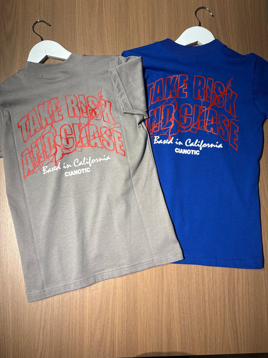 T-shirt Bambino Cianotic “RISK”