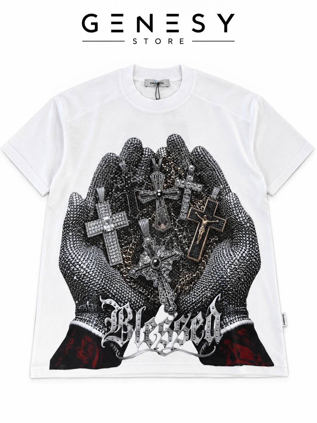 T-shirt Cianotic Blessed