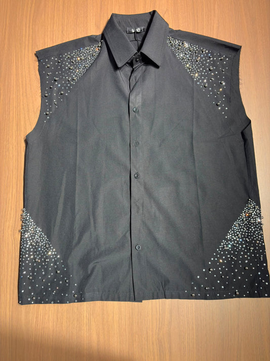 Camicia con brillanti