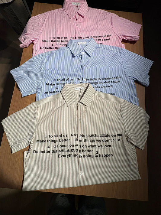 Camicia con scritta