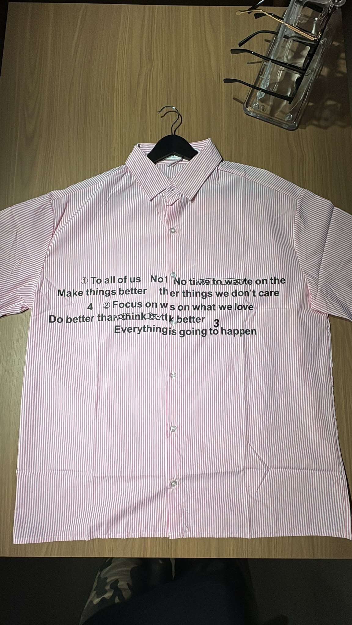 Camicia con scritta
