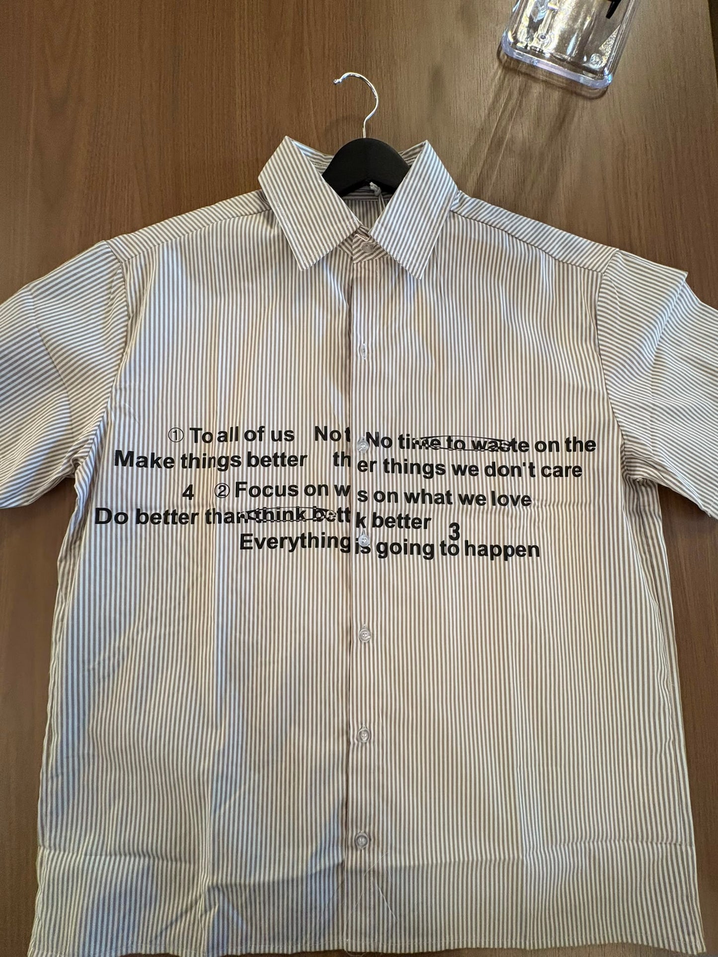 Camicia con scritta