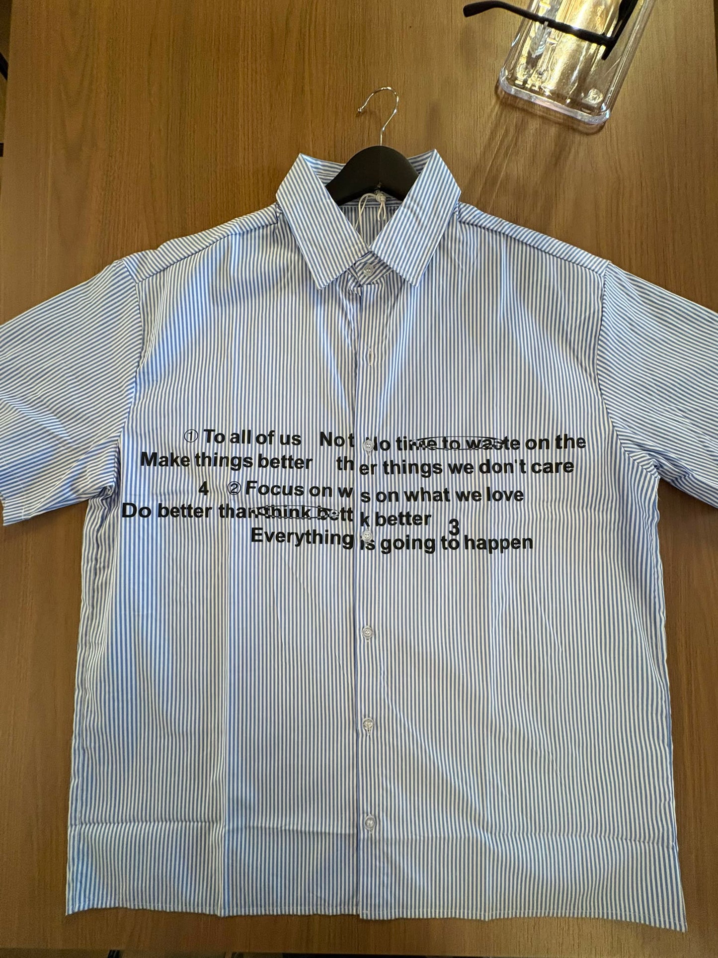 Camicia con scritta
